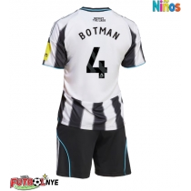 Camiseta Newcastle United Sven Botman #4 Primera Equipación para niños 2025-26 manga corta (+ pantalones cortos)
